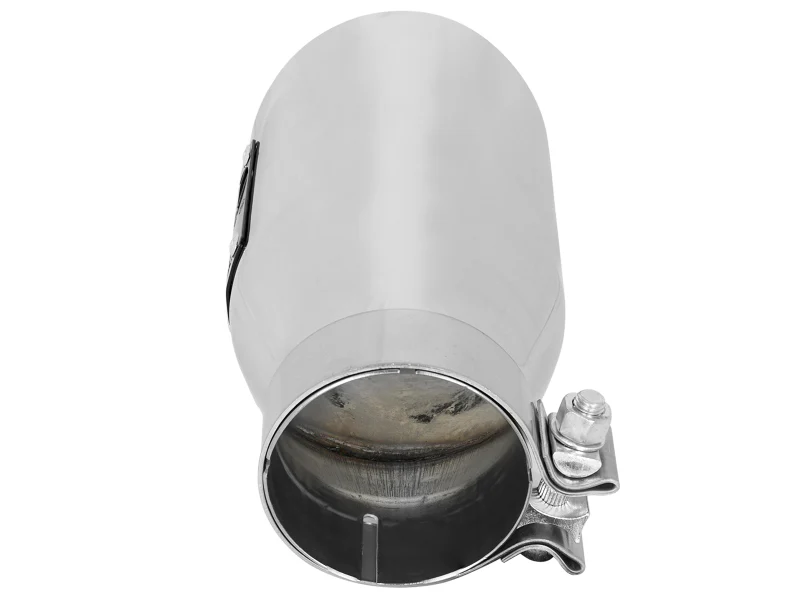 aFe MACH Force-Xp Universal Exhaust Tip 3 IN Inlet x 4-1/2 IN Outlet x 9 IN L- Polished Tip - Image 3