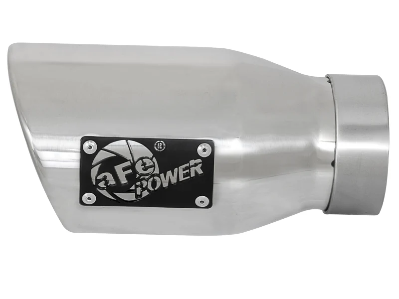 aFe MACH Force-Xp Universal Exhaust Tip 3 IN Inlet x 4-1/2 IN Outlet x 9 IN L- Polished Tip - Image 6