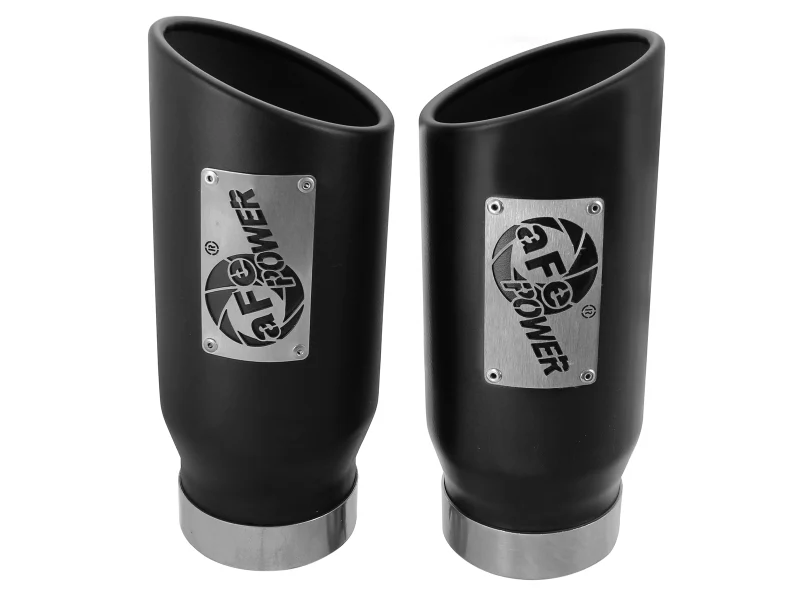 aFe MACH Force-Xp Universal Exhaust Tip 4 IN Inlet x 5 IN Outlet x 12 IN L- Black Tip - Image 6