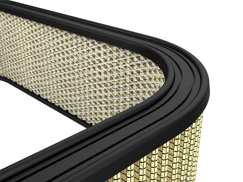 aFe Magnum FLOW Custom Air Filter 20.6 IN L x 20.6 IN W x 5.22 IN H w/ Expanded Metal - Image 4