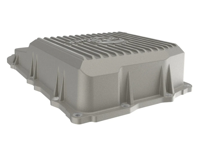 aFe POWER 18-25 Jeep Wrangler (JL) 850RE/8HP70/8HP75 Transmission Pan - Raw w/ Machined Fins - Image 2