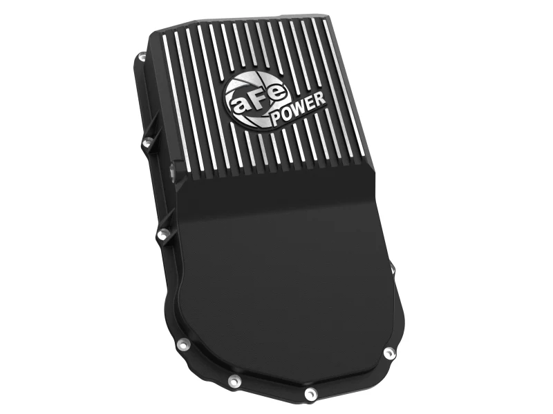 aFe POWER 21-24 RAM 1550 TRX Pro Series Transmission Pan Black w/ Machined Fins - Image 6