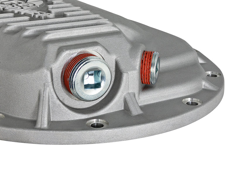 aFe Power Street Series Front Differential Cover Raw w/ Machined Fins 13-18 RAM V8 5.7/6.4L - Image 4
