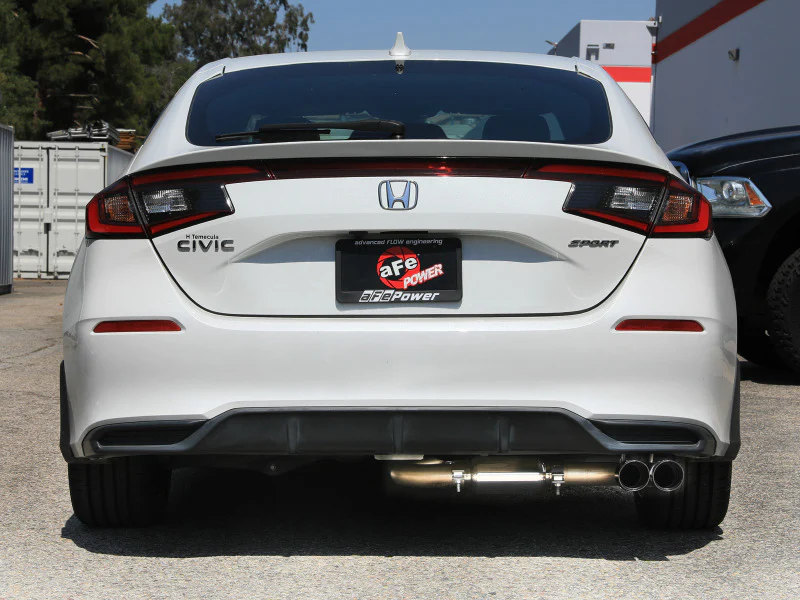 aFe POWER Takeda 2.5in 304 SS Cat-Back Exhaust w/ Polished Tips 22-25 Honda Civic L4-2.0L - Image 3