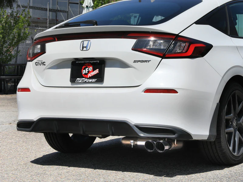 aFe POWER Takeda 2.5in 304 SS Cat-Back Exhaust w/ Polished Tips 22-25 Honda Civic L4-2.0L - Image 4