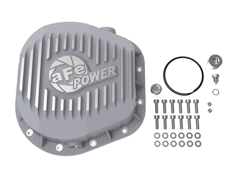 aFe Rear Differential Cover (Raw; Street Series); Ford Diesel Trucks 86-13 V8 (td) - Image 3