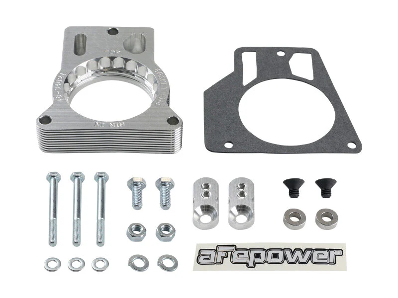 aFe Silver Bullet Throttle Body Spacer GM Trucks 2500/3500 96-00 V8-7.4L/01-07 V8-8.1L - Image 4