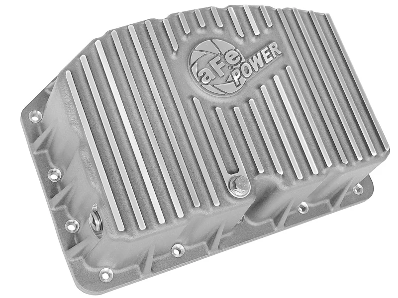 aFe Street Series Engine Oil Pan Raw w/ Machined Fins; 11-17 Ford Powerstroke V8-6.7L (td) - Image 5