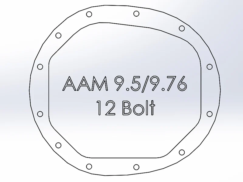 aFe Street Series Rear Differential Cover Raw 14-19 Chevrolet Silverado V8 4.3L / 5.3L / 6.2L - Image 6