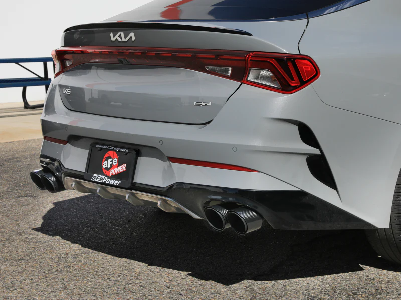 aFe Takeda 21-24 Kia K5 GT L4-2.5L (t) SS Axle-Back Exhaust System w/ Carbon Fiber Tips - Image 2