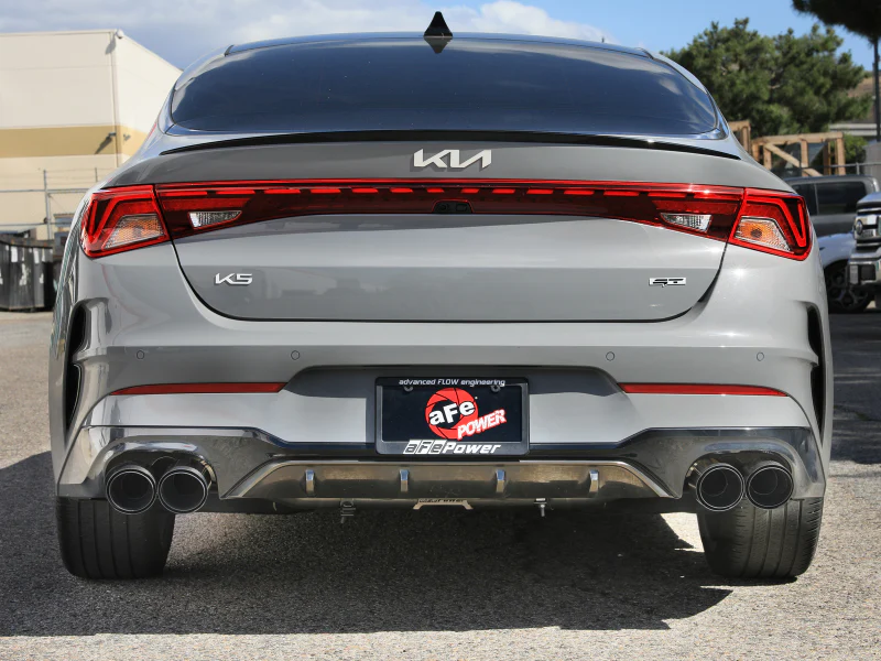 aFe Takeda 21-24 Kia K5 GT L4-2.5L (t) SS Axle-Back Exhaust System w/ Carbon Fiber Tips - Image 3