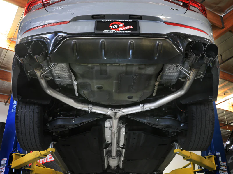 aFe Takeda 21-24 Kia K5 GT L4-2.5L (t) SS Axle-Back Exhaust System w/ Carbon Fiber Tips - Image 4