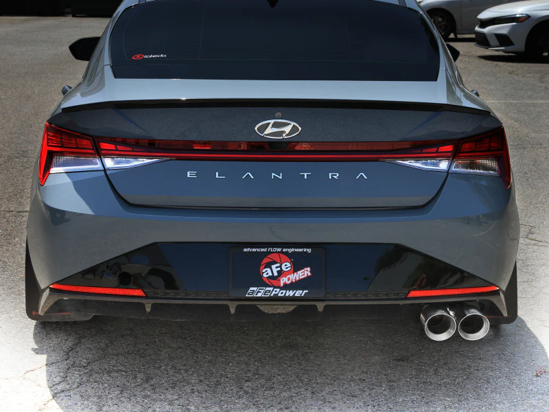 aFe Takeda Axle-Back Exhaust System Hyundai Elantra N Line 21-25 L4-1.6L- Polished Tip - Image 3