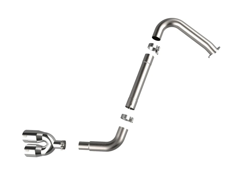 aFe Takeda Axle-Back Exhaust System Hyundai Elantra N Line 21-25 L4-1.6L- Polished Tip - Image 6
