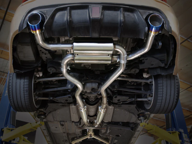 aFe Takeda Cat-Back Exhaust System Infiniti Q50 14-15 V6-3.7L- Polished Tip - Image 4