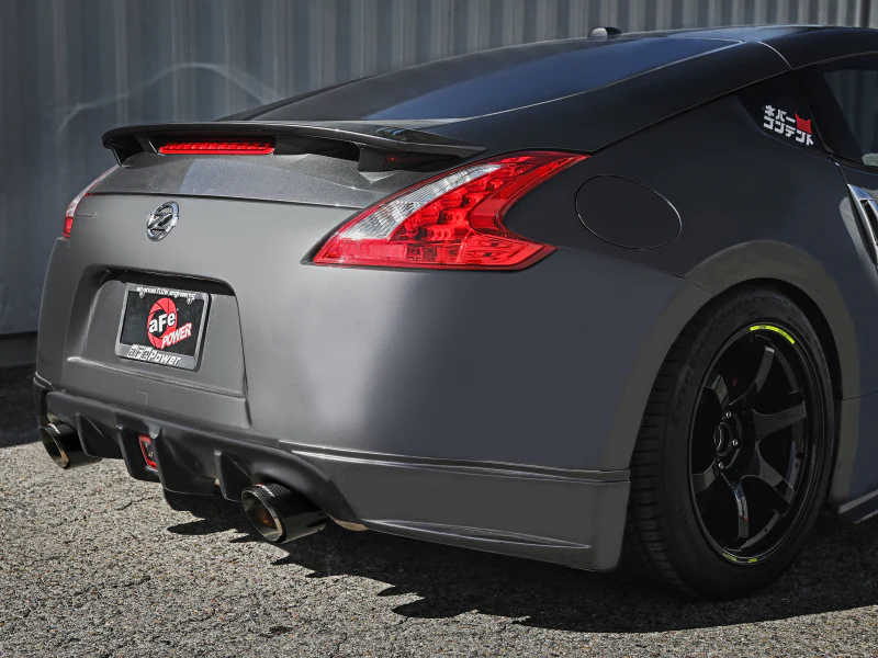 aFe Takeda Cat-Back Exhaust System Nissan 370Z 09-20 V6-3.7L- Carbon Tip - Image 4