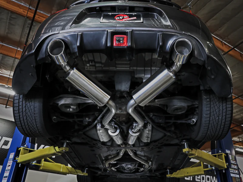 aFe Takeda Cat-Back Exhaust System Nissan 370Z 09-20 V6-3.7L- Black Tip - Image 3