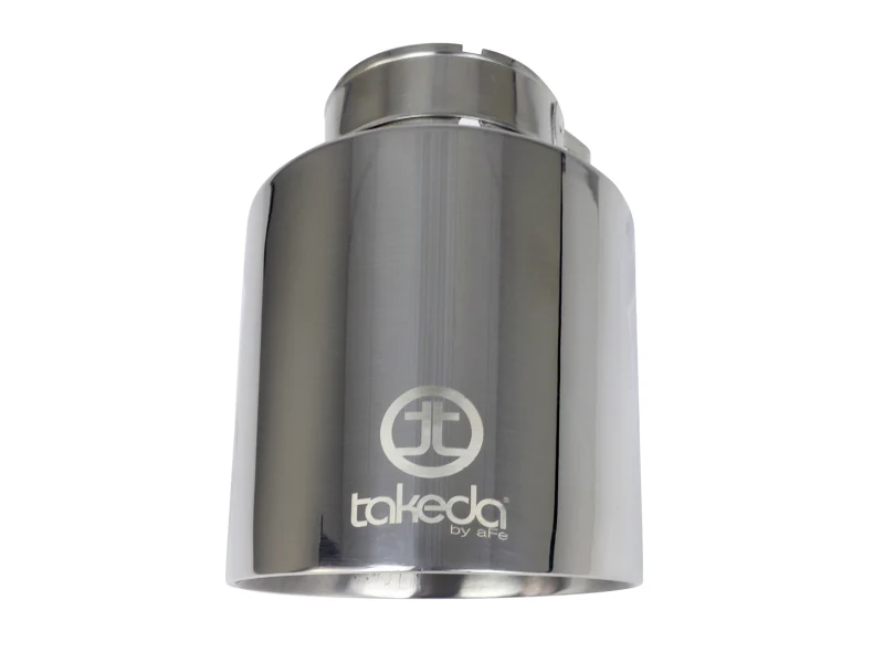 aFe Takeda Universal Exhaust Tip 2-1/2 IN Inlet x 4-1/2 IN Outlet x 7 IN L- Polished - Image 6