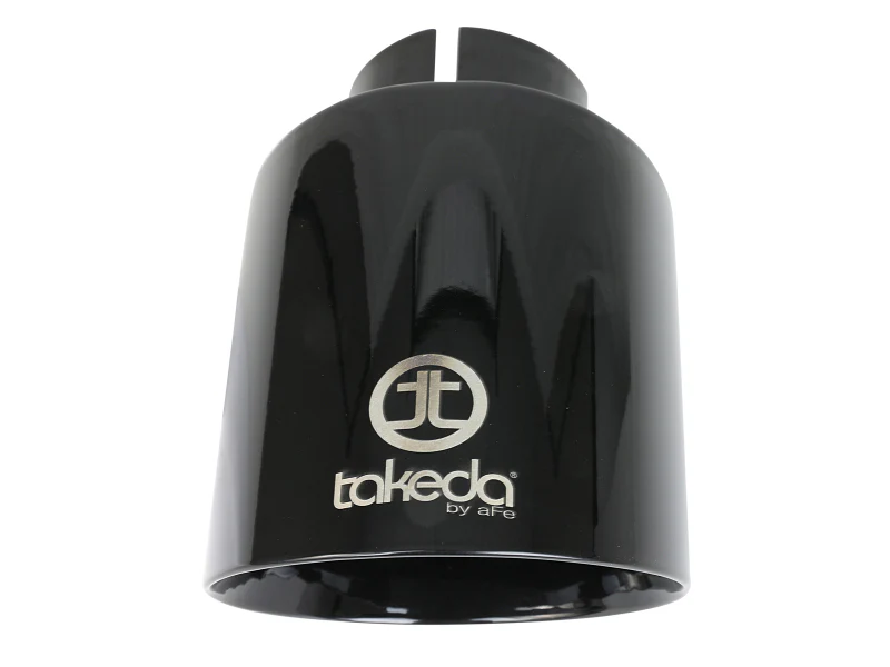 aFe Takeda Universal Exhaust Tip 2-1/2 IN Inlet x 4-1/2 IN Outlet x 7 IN L- Black - Image 2
