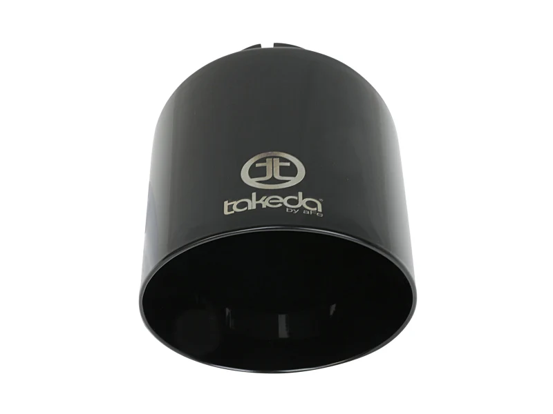 aFe Takeda Universal Exhaust Tip 2-1/2 IN Inlet x 4-1/2 IN Outlet x 7 IN L- Black - Image 4