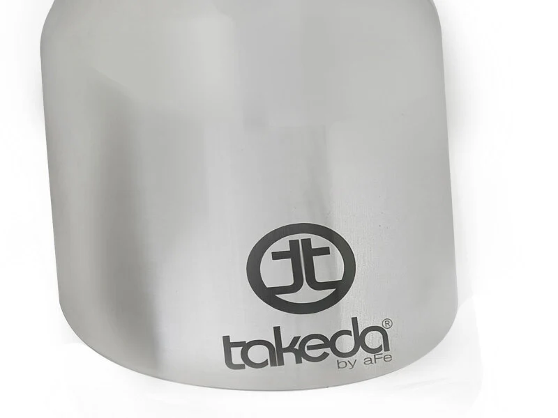 aFe Takeda Universal Exhaust Tip 2-1/2 IN Inlet x 4 IN Outlet x 6 IN L- Polished - Image 2