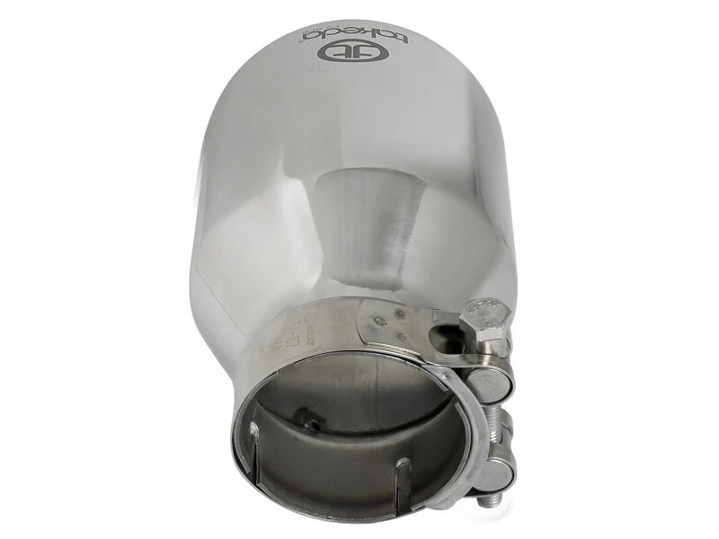 aFe Takeda Universal Exhaust Tip 2-1/2 IN Inlet x 4 IN Outlet x 6 IN L- Polished - Image 6