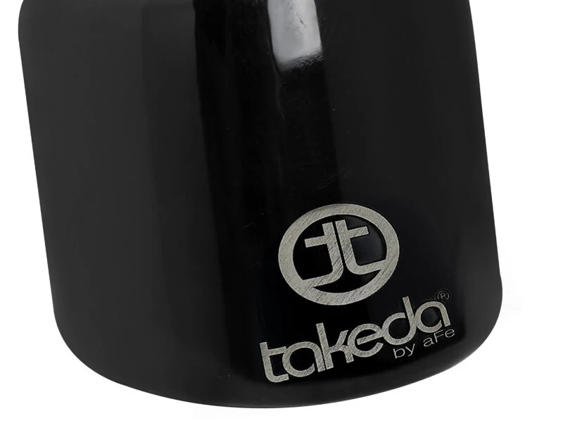 aFe Takeda Universal Exhaust Tip 2-1/2 IN Inlet x 4 IN Outlet x 6 IN L- Black - Image 2
