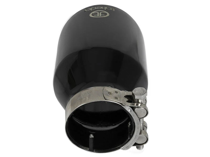 aFe Takeda Universal Exhaust Tip 2-1/2 IN Inlet x 4 IN Outlet x 6 IN L- Black - Image 6