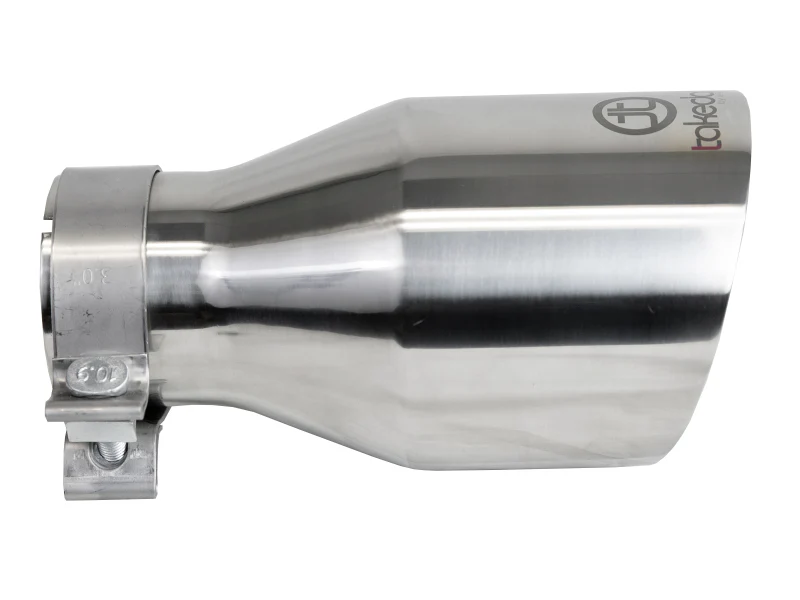 aFe Takeda Universal Exhaust Tip 3 IN Inlet x 5 IN Outlet x 9 IN L- Polished - Image 5