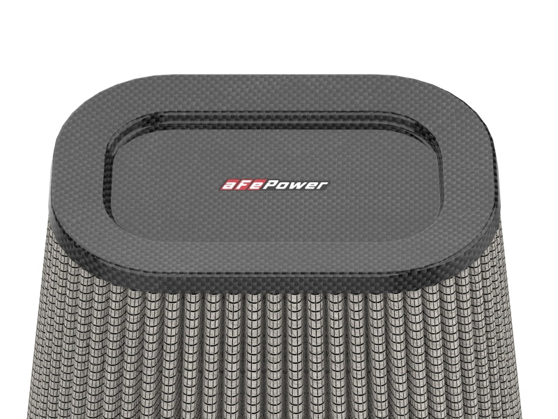 aFe Track Series Intake Pro DRY S Air Filter 4IN F x (7-3/4 x 6-1/2)IN B x (5-3/4 x 3-3/4)IN T x 7IN - Image 2