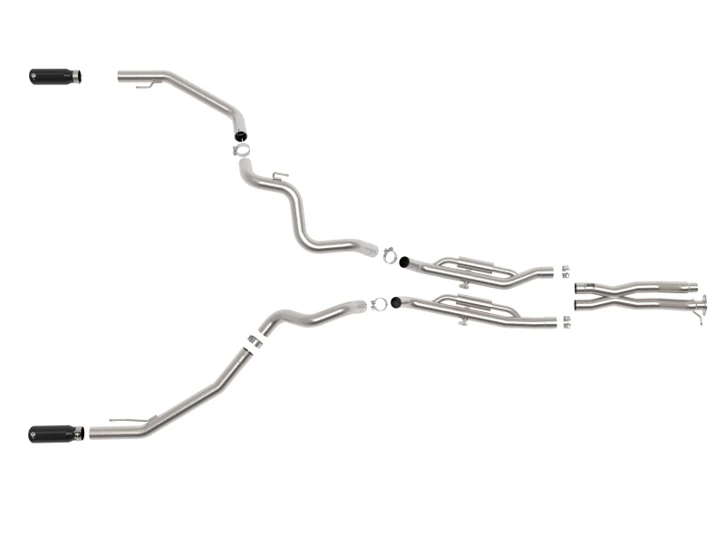 aFe Vulcan Series 3in 304SS Cat-Back Exhaust 24-25 Ford Ranger Raptor V6-3.0L (tt) w/ Black Tips - Image 4
