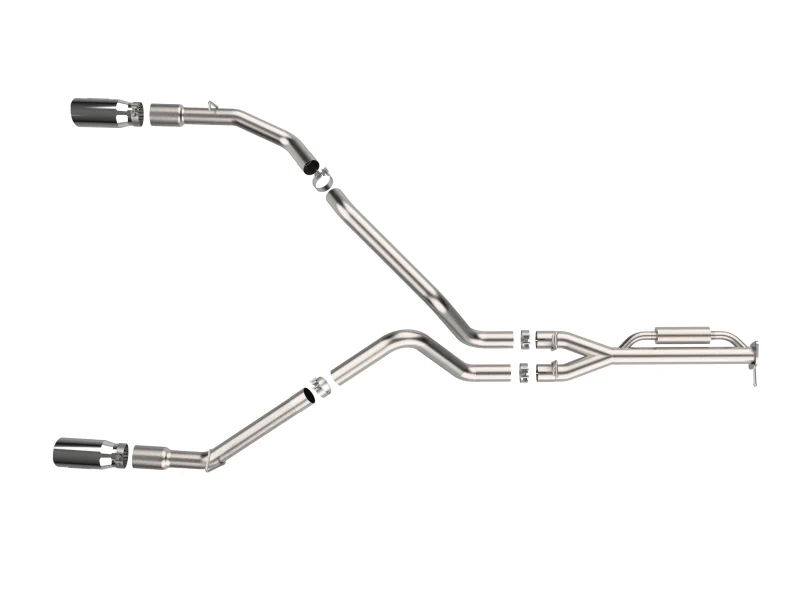 aFe Vulcan Series Cat-Back Exhaust System RAM 1500 2025 V6-3.0L (tt)- Polished Tips - Image 7