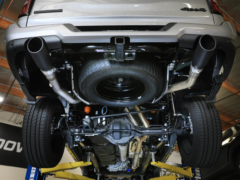 aFe Vulcan Series Cat-Back Exhaust System RAM 1500 2025 V6-3.0L (tt)- Black Tips - Image 4
