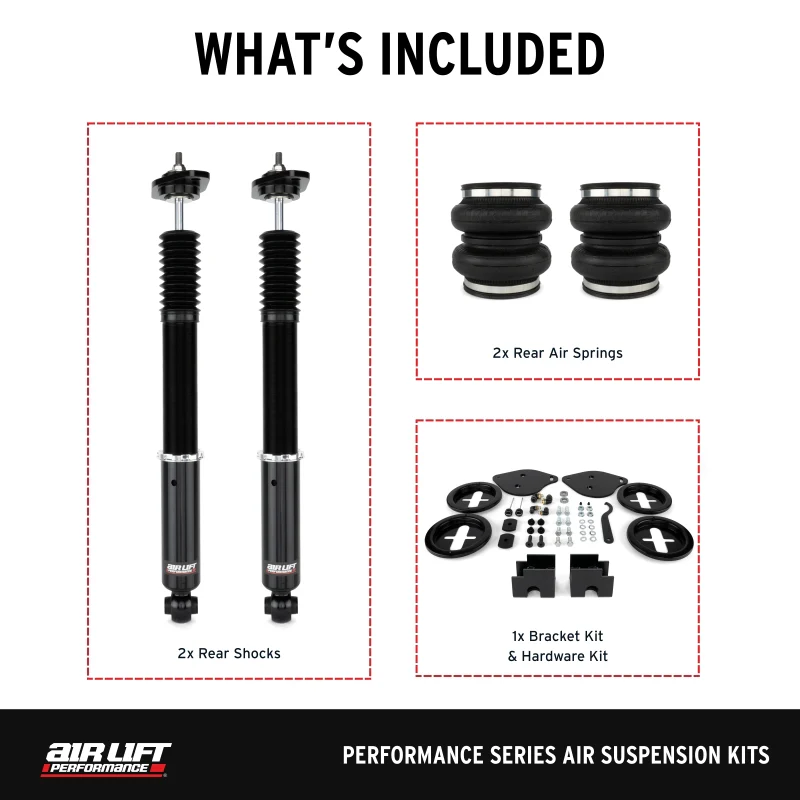Air Lift 11-23 Dodge Charger / 15-23 Dodge Challenger Performance Rear Kit - Image 3