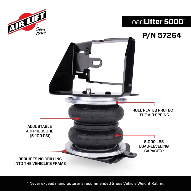 Air Lift LoadLifter 5000 Air Spring Kit for 23-25 Toyota Sequoia 4WD - Image 6