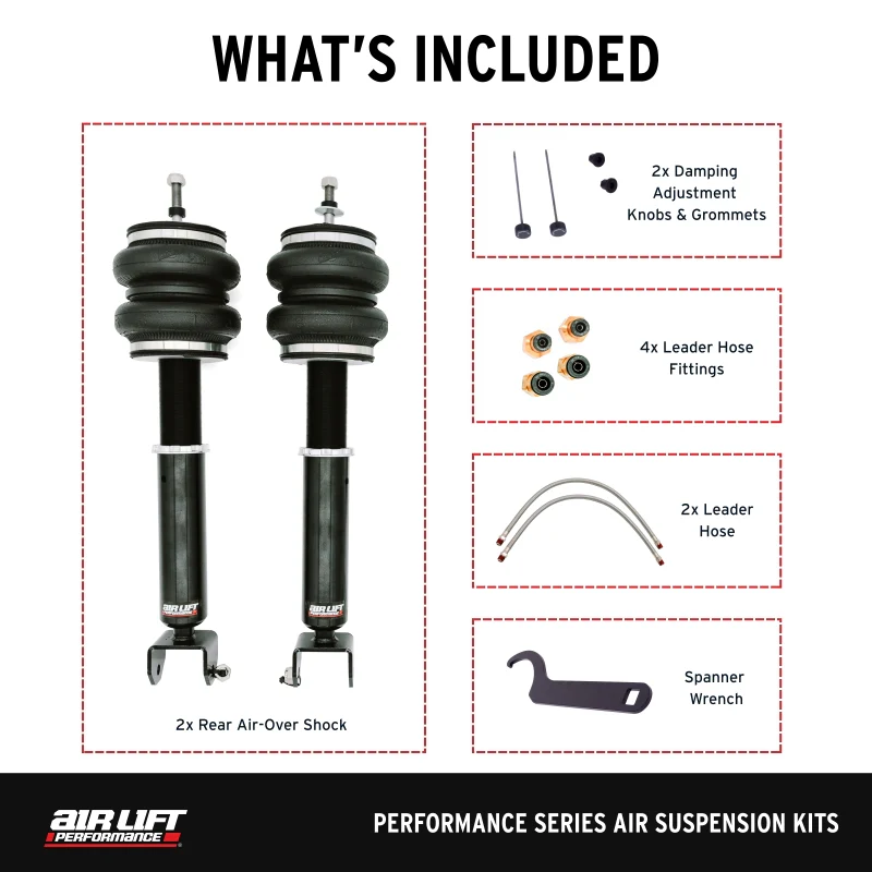Air Lift Performance 14-24 Infiniti Q50 Air Suspension Rear Kit - Image 7