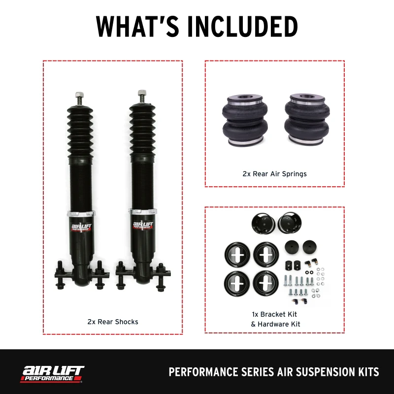 Air Lift Performance 15-23 Ford Mustang S550/24-25 S650 Air Suspension Rear Kit - Image 3