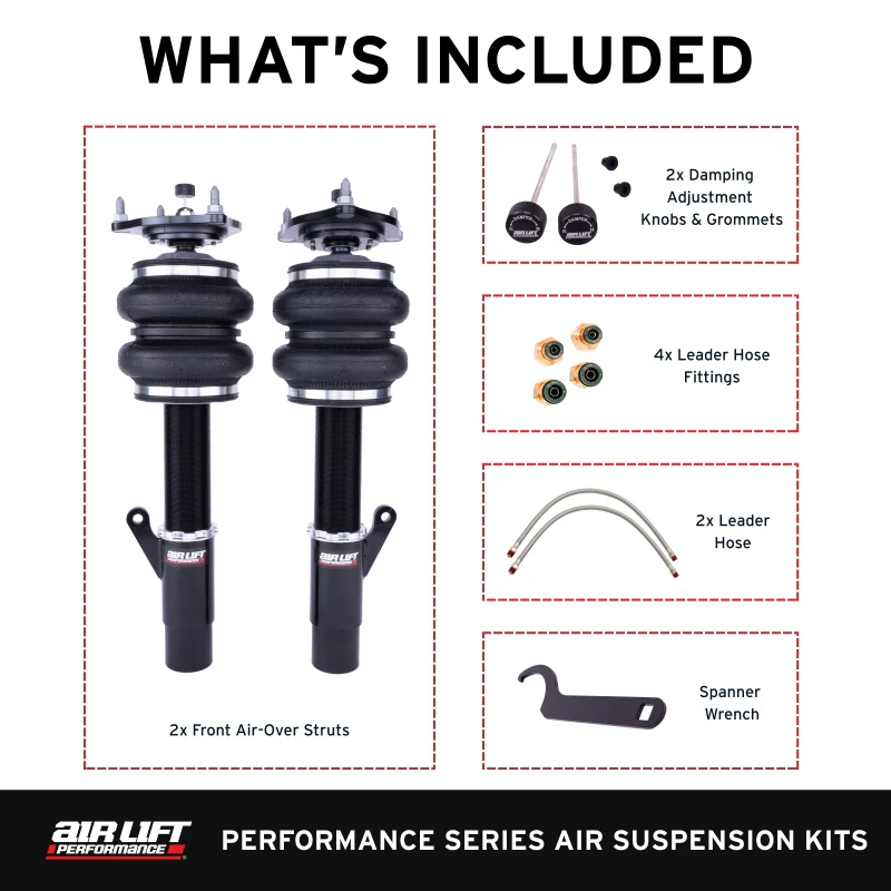 Air Lift Performance 18-25 Honda Accord Sedan Front Air Suspension Kit - Image 6