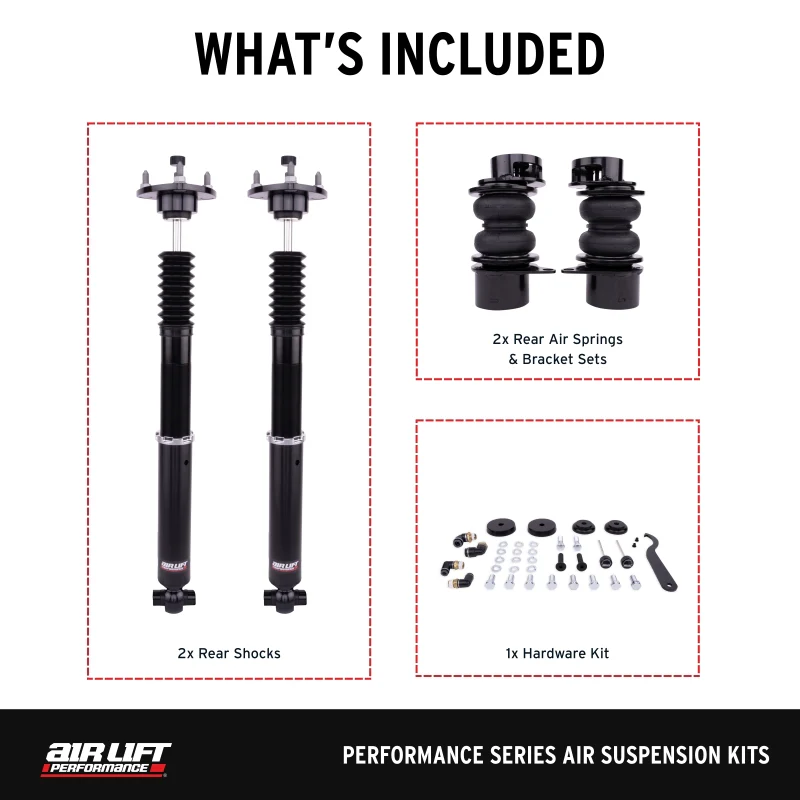 Air Lift Performance 2024 Lexus RC300/350 / 15-22 Lexus RC 350 / 13-21 Lexus GS 350 Rear Kit - Image 3