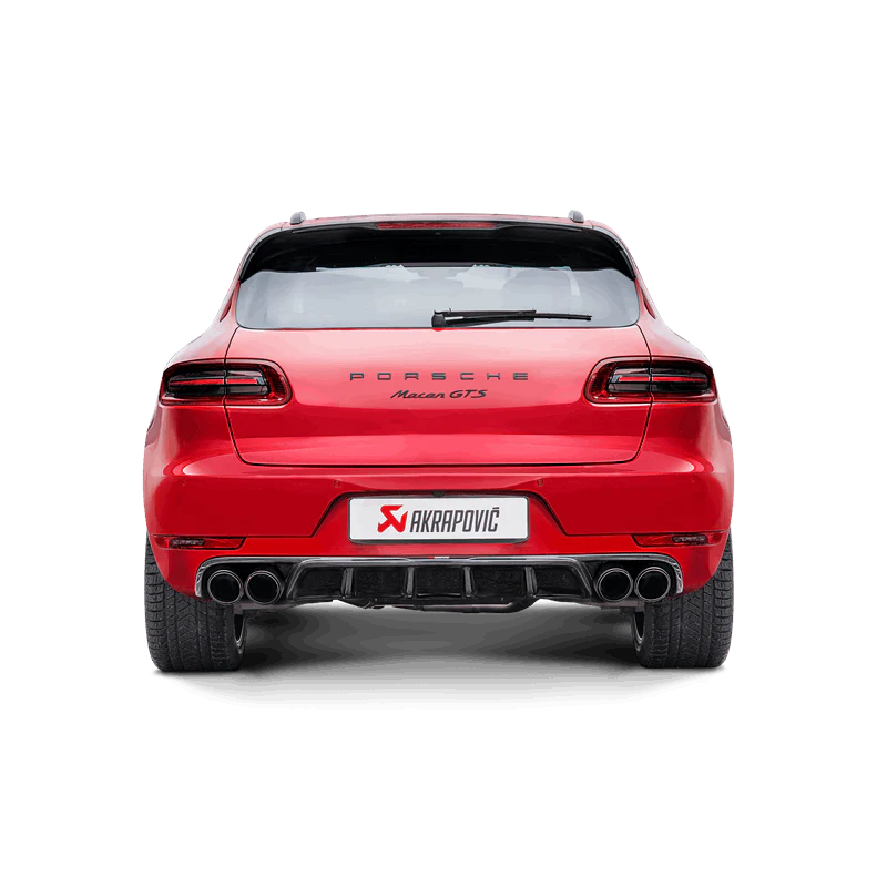 Akrapovic 2014 Porsche Macan Turbo (95B) Evolution Line Cat Back (Titanium) w/ Carbon Fiber Tips