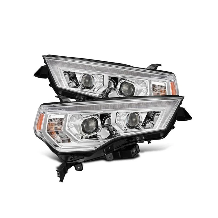 AlphaRex 14-22 Toyota 4Runner PRO-Series Projector Headlights Jet Black w/Seq. Sig. + DRL