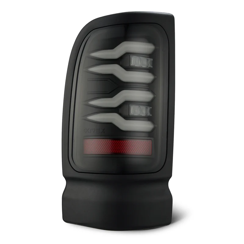 AlphaRex 94-01 Dodge Ram 1500/2500/3500 LUXX-Series LED Tail Lights - Black - Image 7