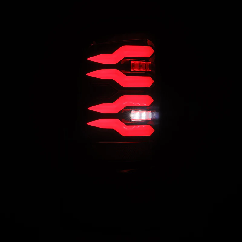 AlphaRex 94-01 Dodge Ram 1500/2500/3500 LUXX-Series LED Tail Lights - Black/Red - Image 6