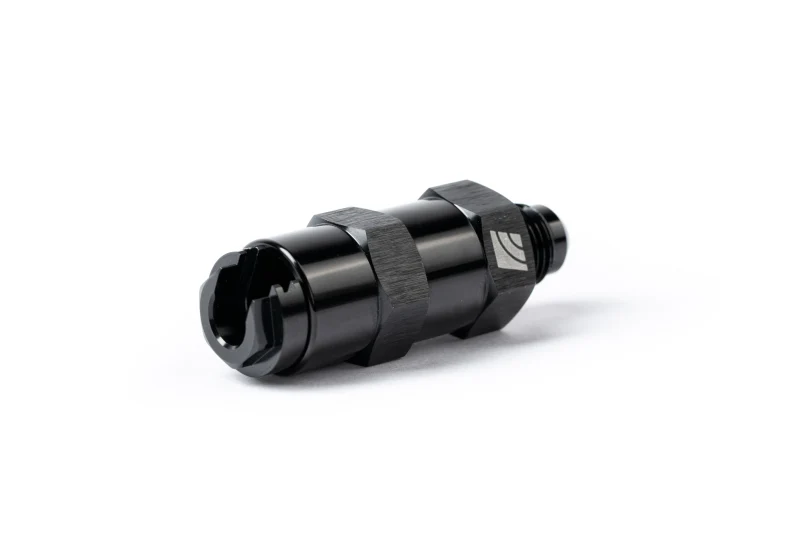 AMS Performance 5/16 Quick Connect to -6AN Inline Fuel Pulsation Damper w/ -6AN Fuel Line - Image 4