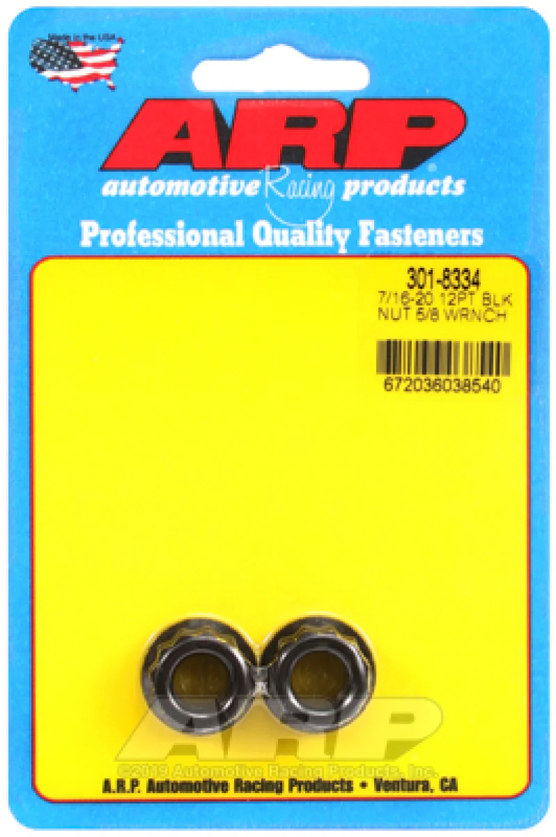 ARP 7/16in-20 5/8 Socket 12pt Nut Kit - Image 2