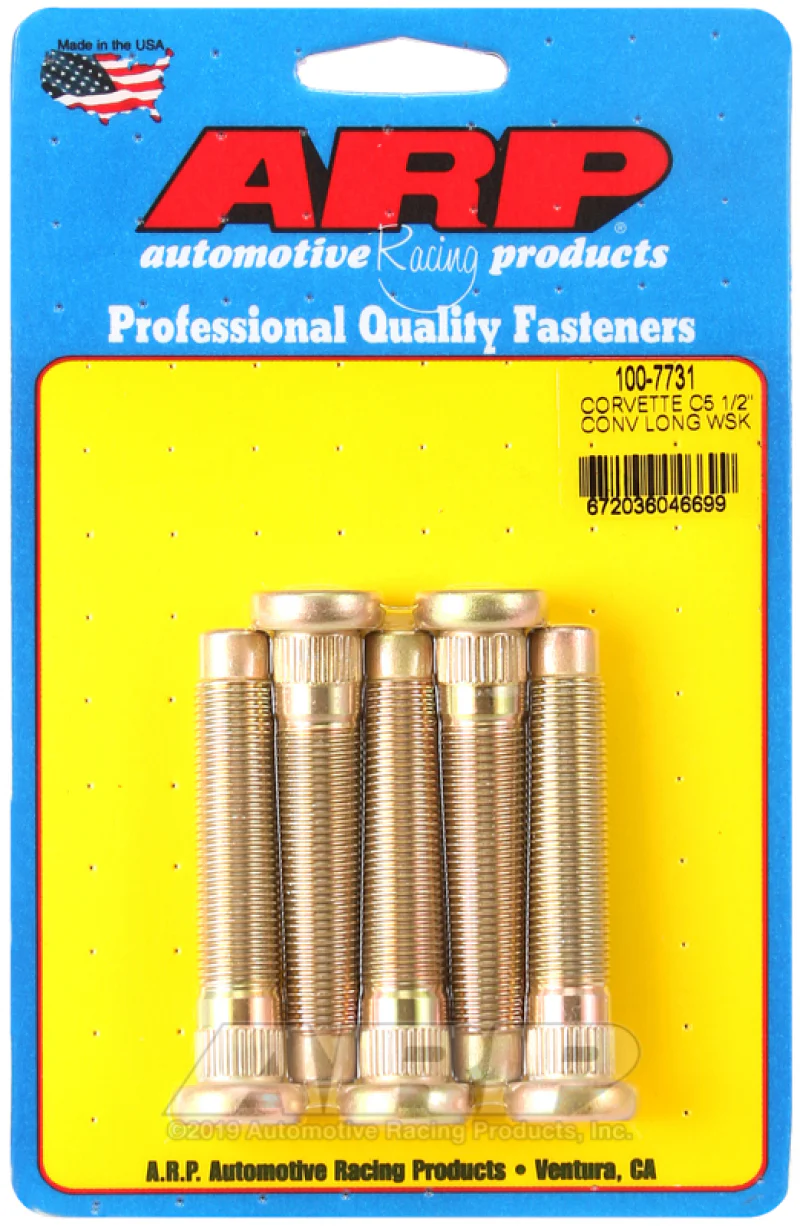 ARP Chevrolet Corvette C5 Long 1/2in Wheel Stud Kit - Image 2