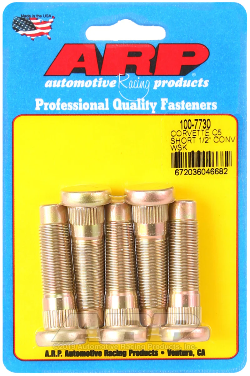 ARP Chevrolet Corvette C5 Short 1/2in Conversion Wheel Stud Kit - Image 2