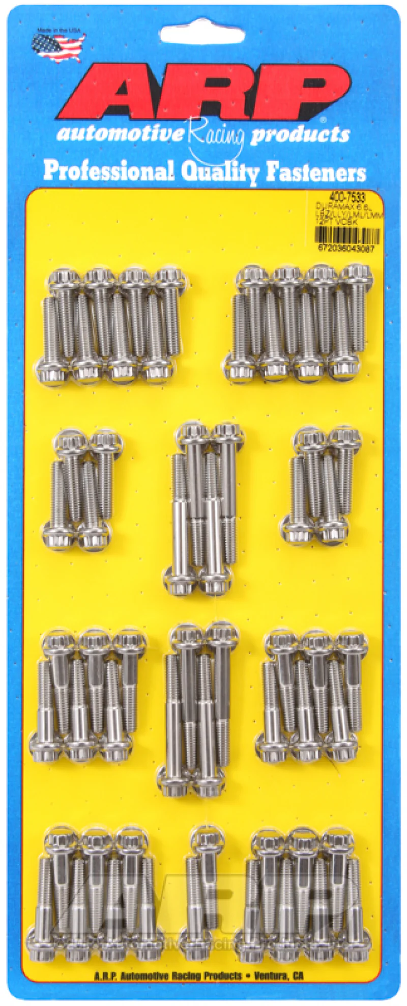 ARP Duramax 6.6L LBZ/LLY/LML/LMM 12pt Valve Cover Bolt Kit