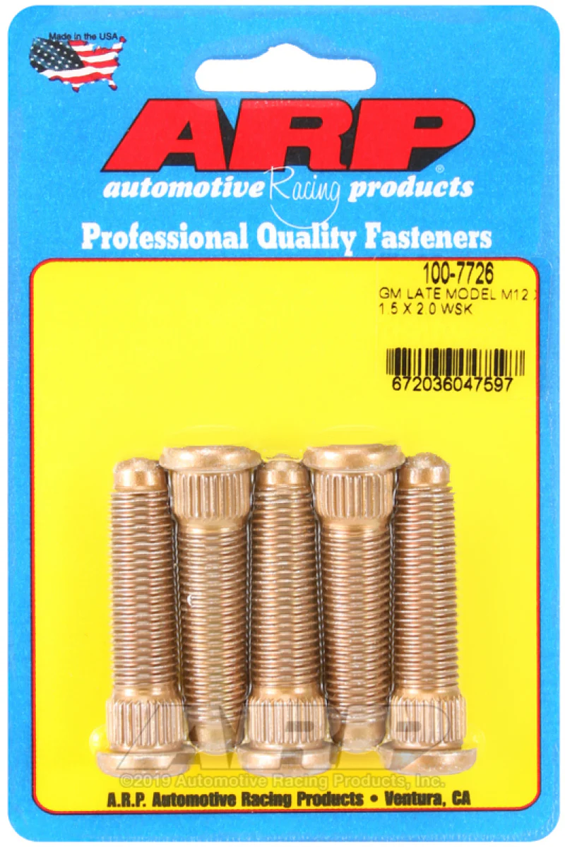 ARP GM Late Model M12 X 1.5 X 2.0 Wheel Stud Kit - Image 2