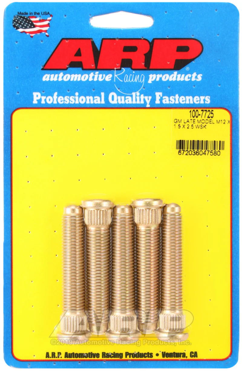 ARP Late Model GM M12x1.50inX2.50in Wheel Stud Kit - Image 2